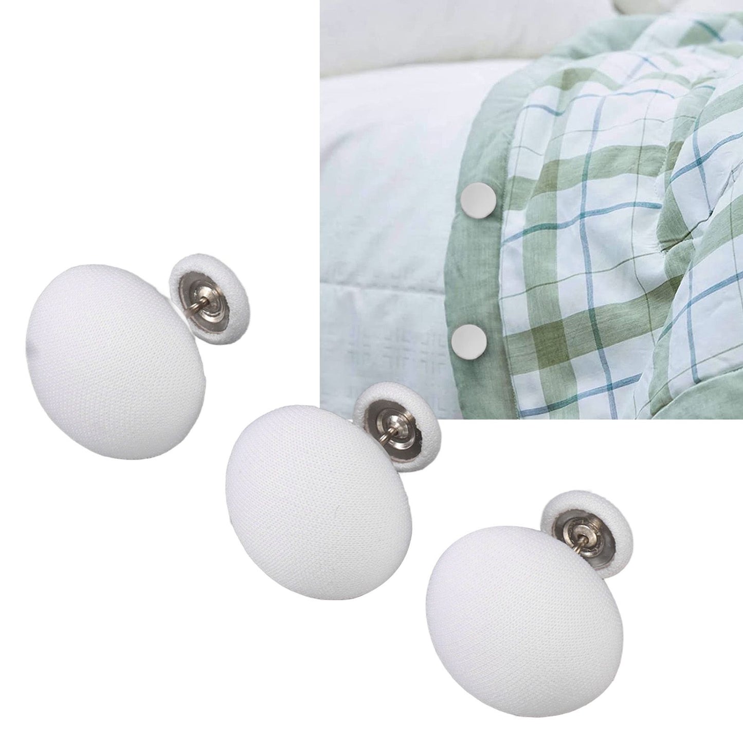 16PCS Duvet Cover Clip Mushroom Shape Compact Comfortable Touch Firm Fixing for Bed Sheet Pillow Cover V1294-YM0521-3114230002911