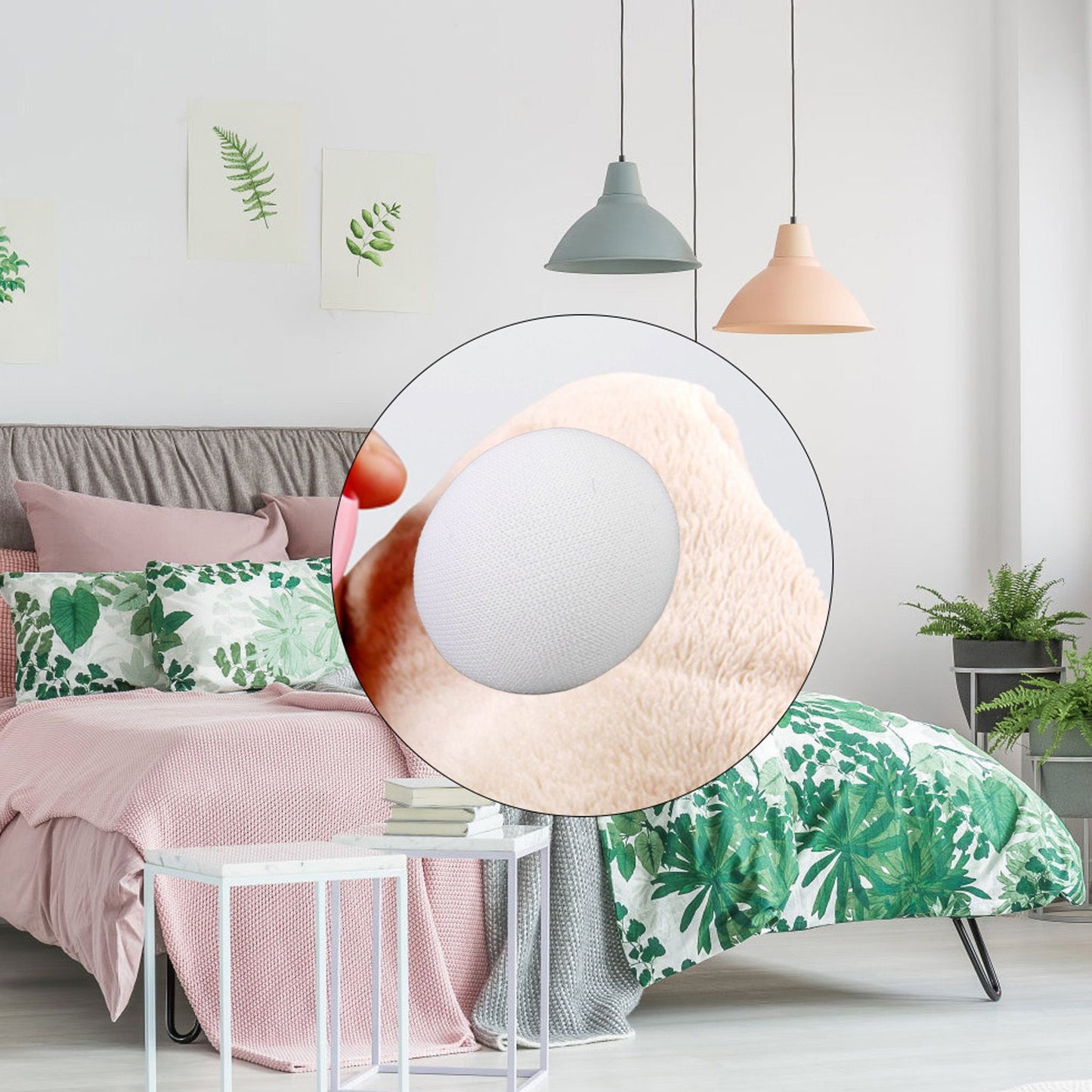 16PCS Duvet Cover Clip Mushroom Shape Compact Comfortable Touch Firm Fixing for Bed Sheet Pillow Cover V1294-YM0521-3114230002911