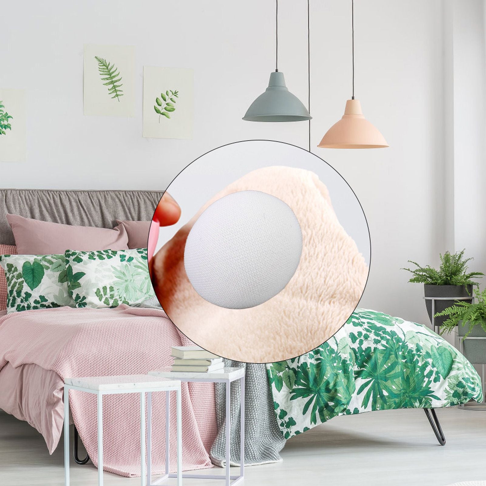 16PCS Duvet Cover Clip Mushroom Shape Compact Comfortable Touch Firm Fixing for Bed Sheet Pillow Cover V1294-YM0521-3114230002911