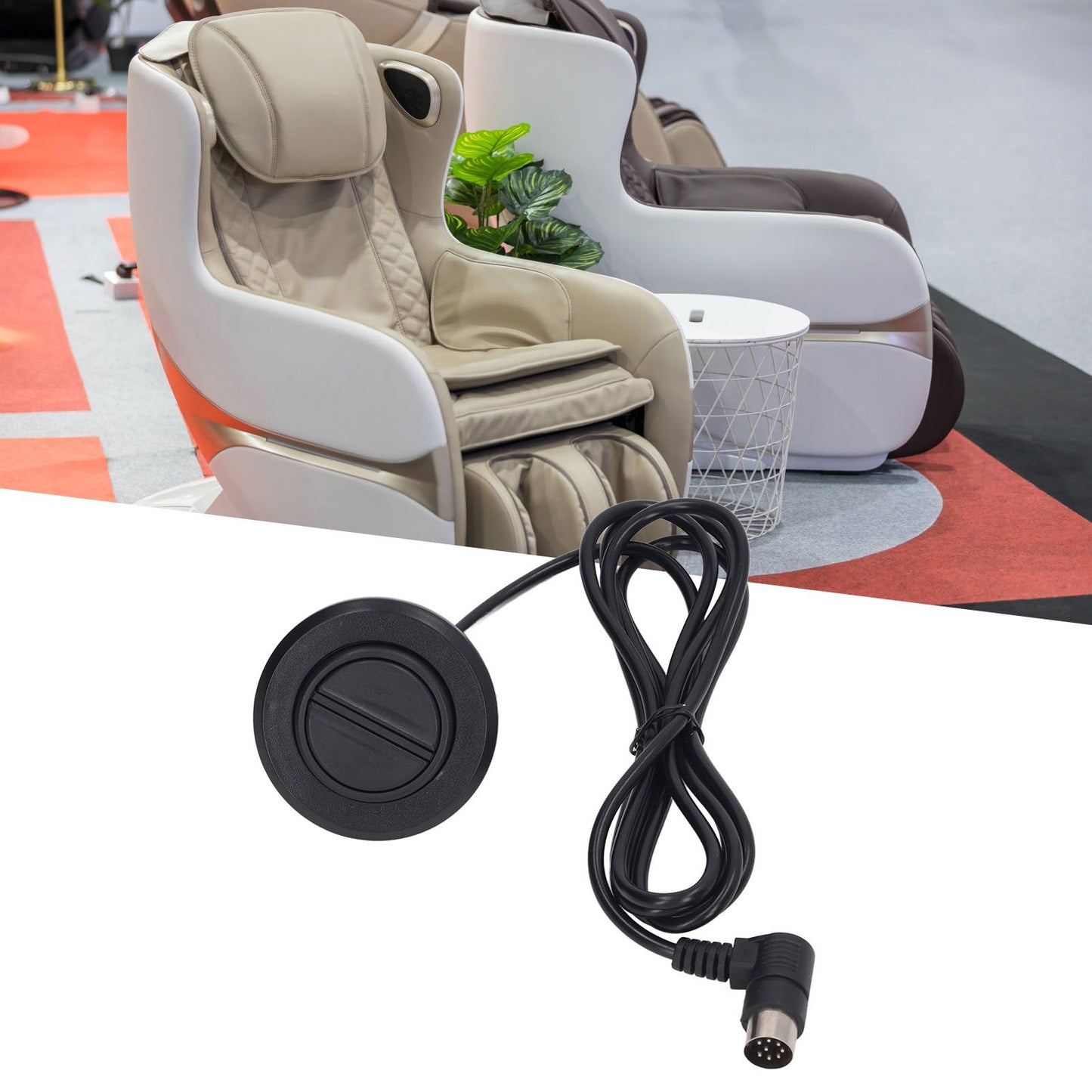 Lift Chair Hand Control 2 Push Button 8 Pin Universal Power Recliner Remote Handset Controller for Up and Down V1294-YM0521-3114230009811