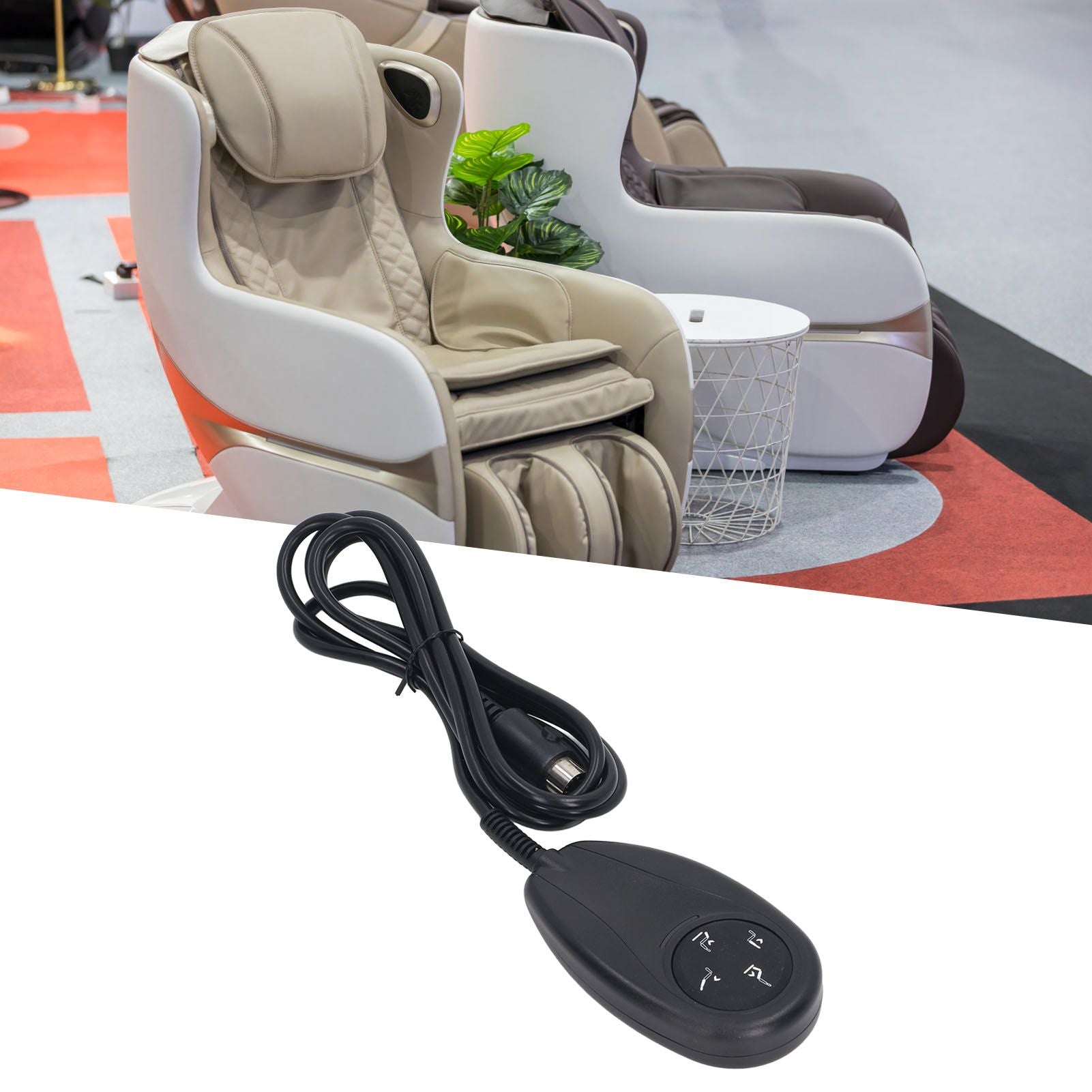 Lift Chair Remote 4 Buttons 5 Pin Up Down Replacement Hand Control Handset for Power Recliner V1294-YM0521-3114230010011