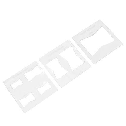 3Pcs 6x6 Inches Butterfly Key Inlay Template Router and Decorative Templates for Woodworking V1294-YM0521-3114230010411