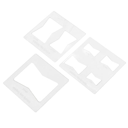 3Pcs 6x6 Inches Butterfly Key Inlay Template Router and Decorative Templates for Woodworking V1294-YM0521-3114230010411