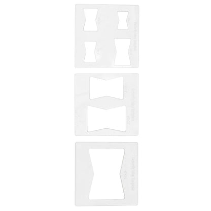 3Pcs 6x6 Inches Butterfly Key Inlay Template Router and Decorative Templates for Woodworking V1294-YM0521-3114230010411