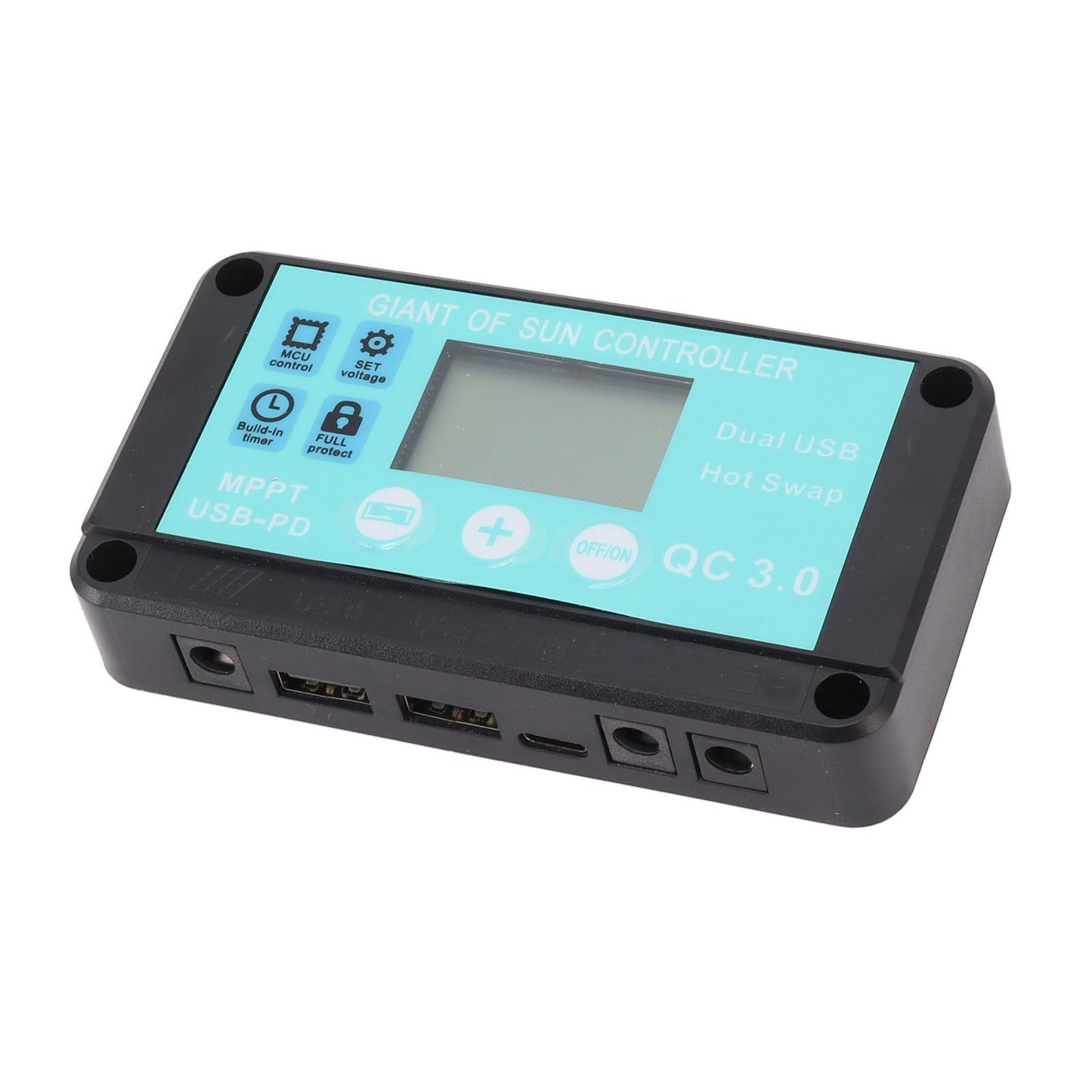 Solar Charge Controller Dual USB Output Fast Charging Solar Panel Regulator 12V/24V for Household Industry 30A V1294-YM0521-3114230012212
