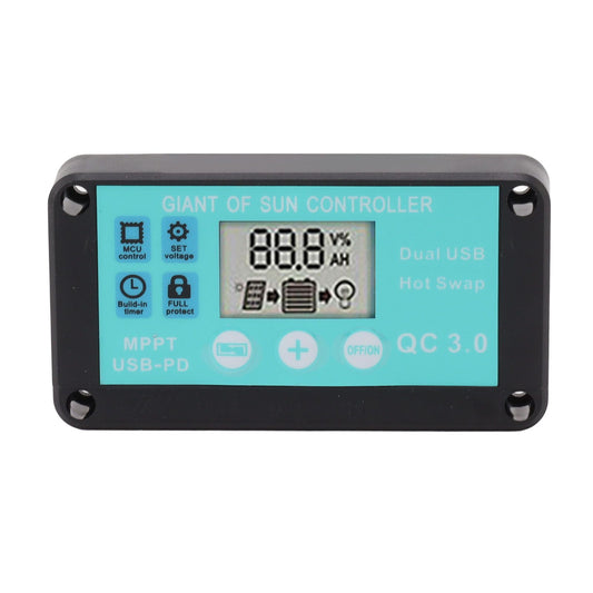 Solar Charge Controller Dual USB Output Fast Charging Solar Panel Regulator 12V/24V for Household Industry 50A V1294-YM0521-3114230012213