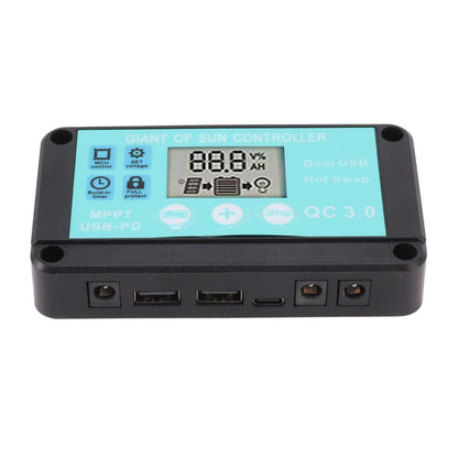 Solar Charge Controller Dual USB Output Fast Charging Solar Panel Regulator 12V/24V for Household Industry 50A V1294-YM0521-3114230012213