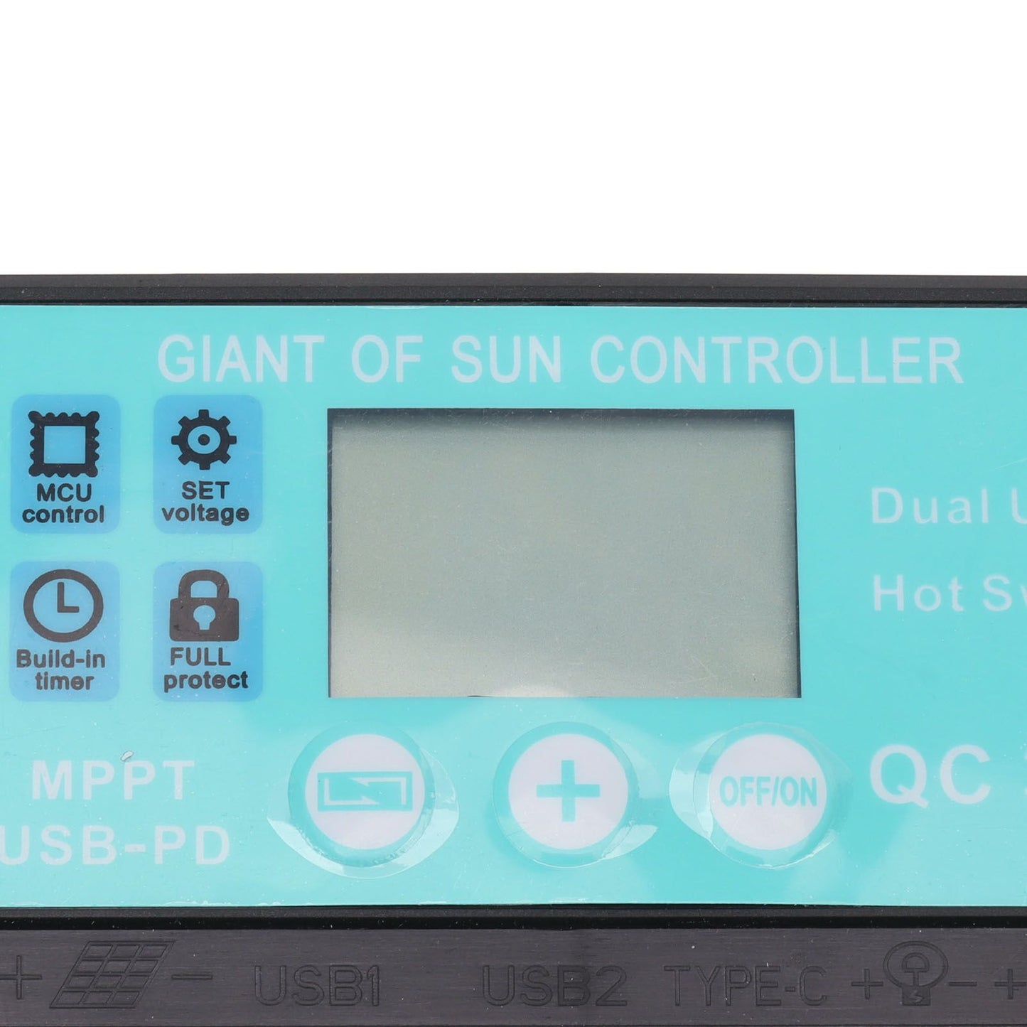 Solar Charge Controller Dual USB Output Fast Charging Solar Panel Regulator 12V/24V for Household Industry 50A V1294-YM0521-3114230012213