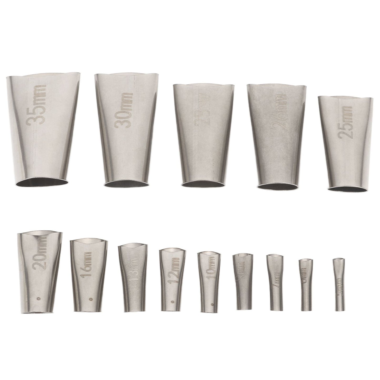14pcs Caulking Nozzle Applicator 45 Degree Professional Stainless Steel Caulking Finisher Kit for Bathrooms V1294-YM0521-3114230012311
