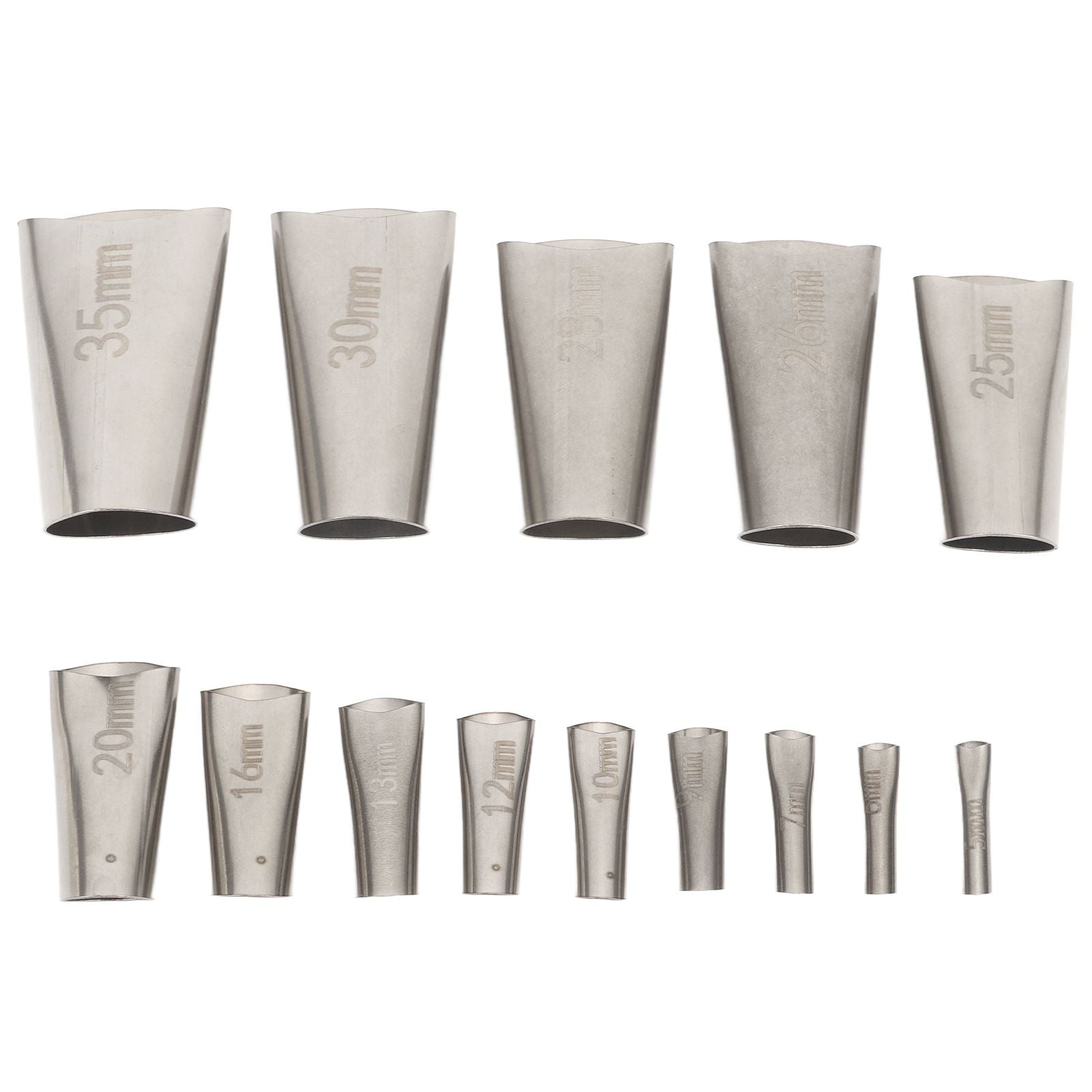 14pcs Caulking Nozzle Applicator 45 Degree Professional Stainless Steel Caulking Finisher Kit for Bathrooms V1294-YM0521-3114230012311