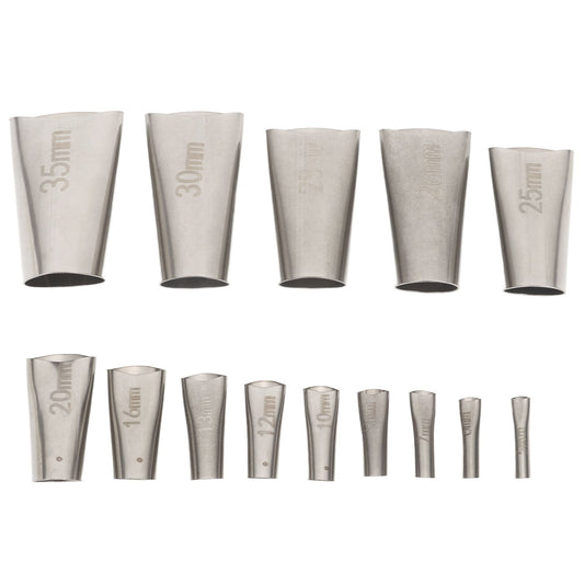 14pcs Caulking Nozzle Applicator 45 Degree Professional Stainless Steel Caulking Finisher Kit for Bathrooms V1294-YM0521-3114230012311