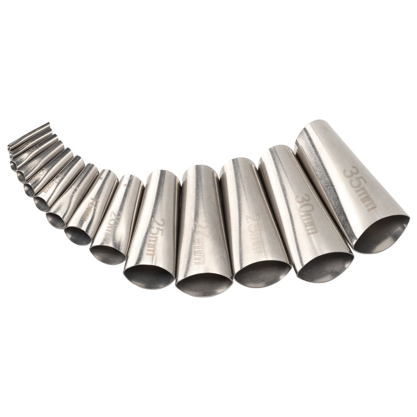 14pcs Caulking Nozzle Applicator 45 Degree Professional Stainless Steel Caulking Finisher Kit for Bathrooms V1294-YM0521-3114230012311