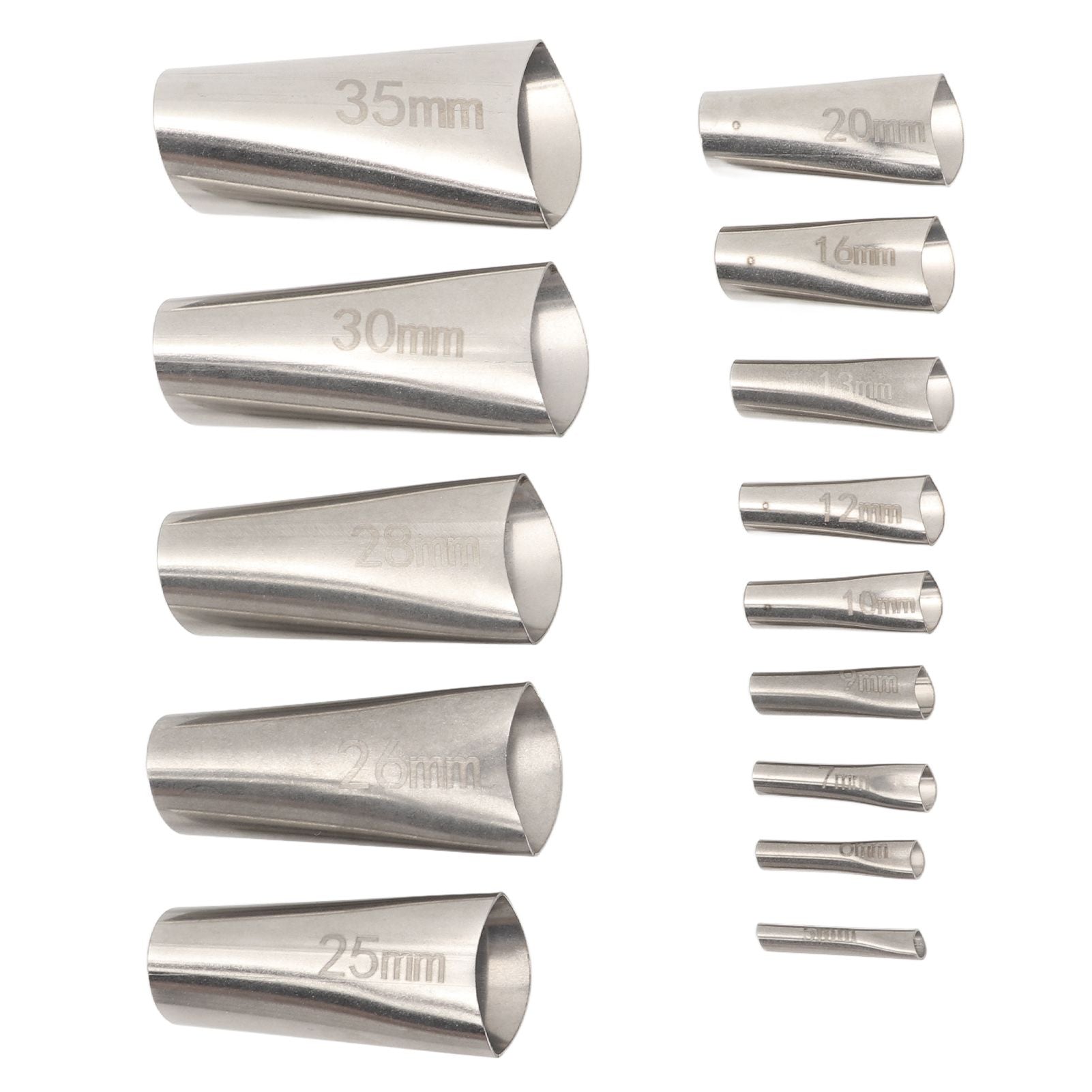 14pcs Caulking Nozzle Applicator 45 Degree Professional Stainless Steel Caulking Finisher Kit for Bathrooms V1294-YM0521-3114230012311