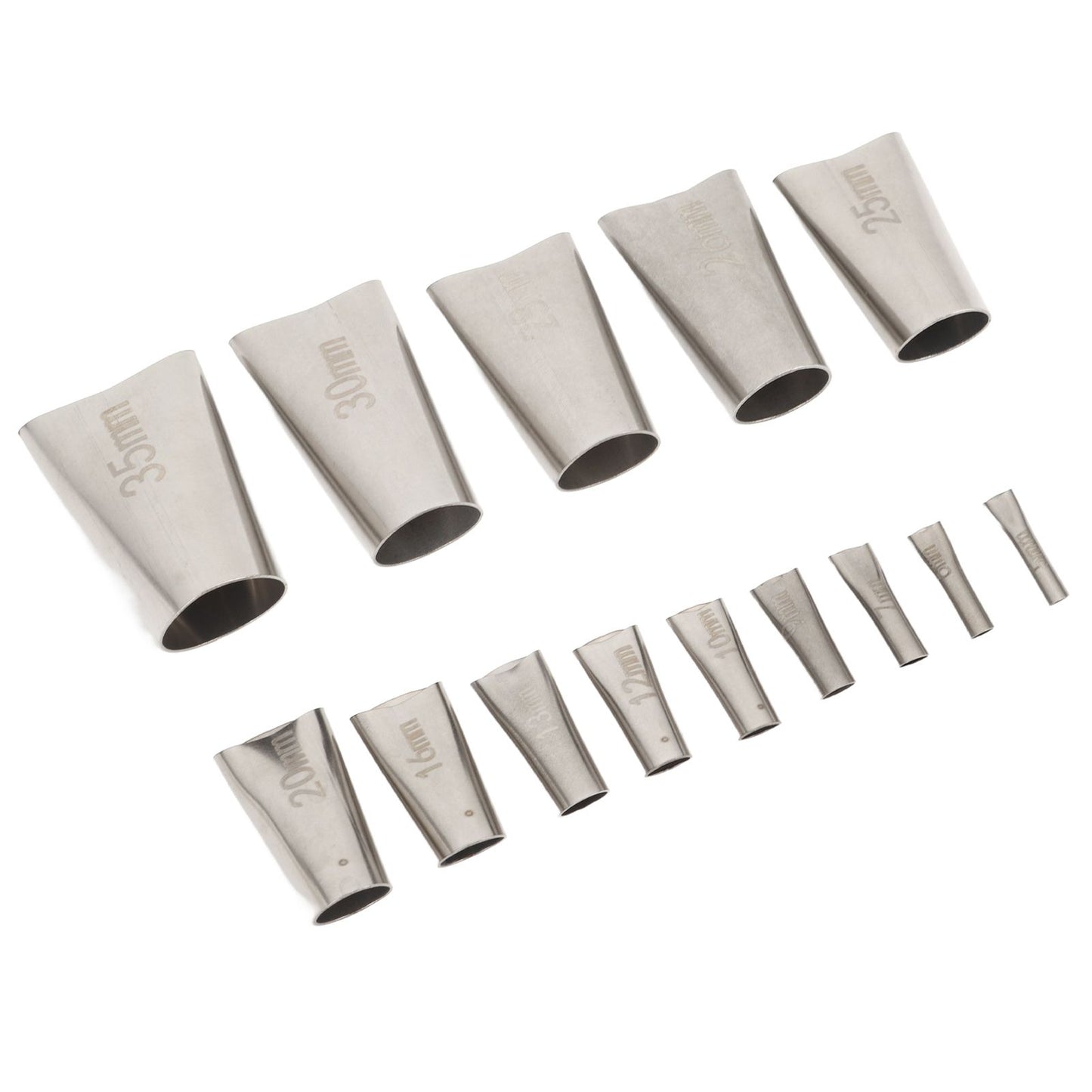 14pcs Caulking Nozzle Applicator 45 Degree Professional Stainless Steel Caulking Finisher Kit for Bathrooms V1294-YM0521-3114230012311