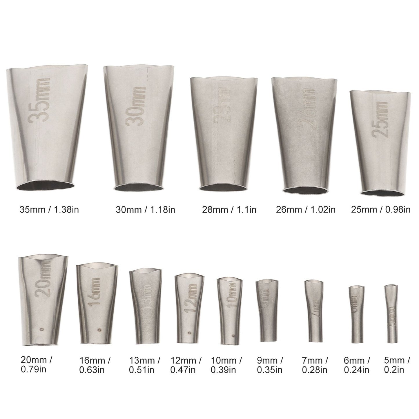 14pcs Caulking Nozzle Applicator 45 Degree Professional Stainless Steel Caulking Finisher Kit for Bathrooms V1294-YM0521-3114230012311