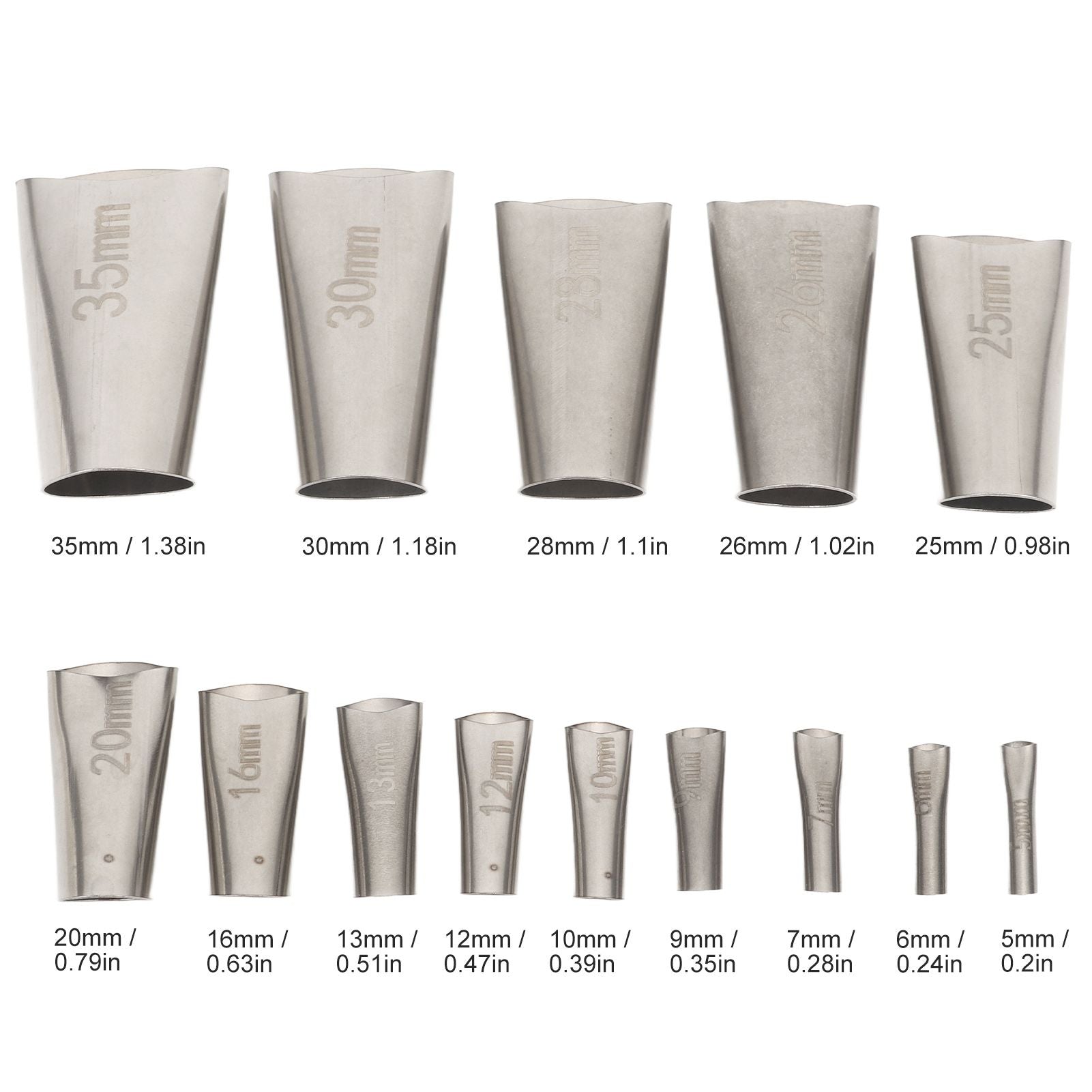 14pcs Caulking Nozzle Applicator 45 Degree Professional Stainless Steel Caulking Finisher Kit for Bathrooms V1294-YM0521-3114230012311