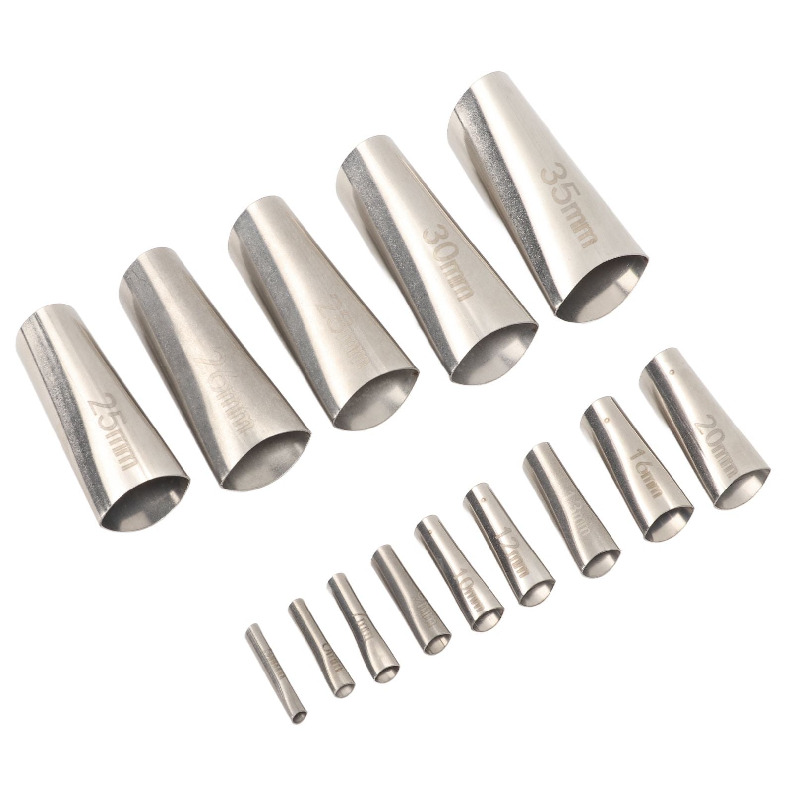 14pcs Caulking Nozzle Applicator 45 Degree Professional Stainless Steel Caulking Finisher Kit for Bathrooms V1294-YM0521-3114230012311