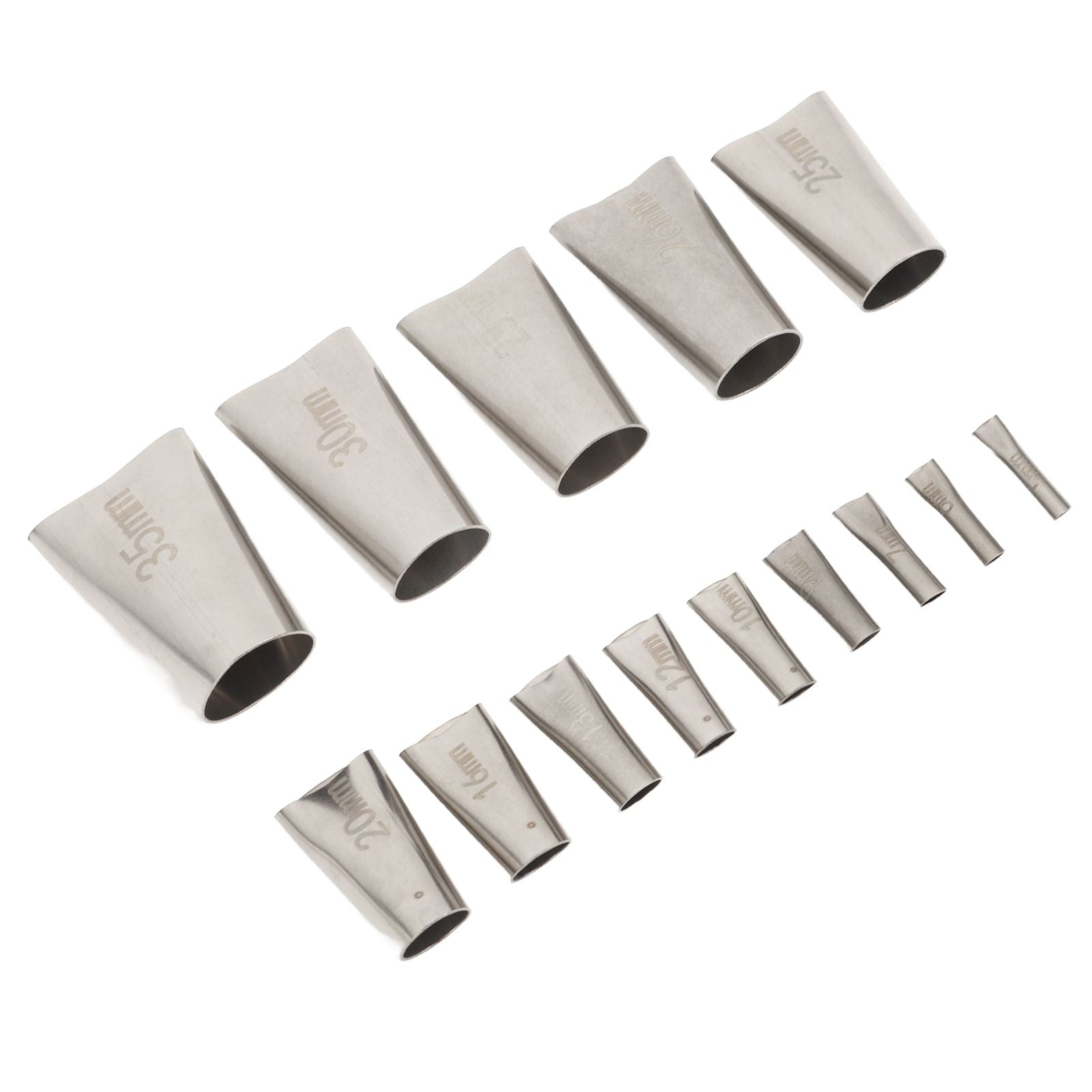 14pcs Caulking Nozzle Applicator 45 Degree Professional Stainless Steel Caulking Finisher Kit for Bathrooms V1294-YM0521-3114230012311