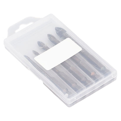 Drill Bit Set Unique Cross Design Cemented Carbide Hex Power Bits for Glass Ceramic Glass Tile Full Tile V1294-YM0521-3114230012611