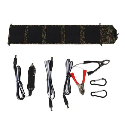 50W Portable Foldable Solar Panel Charger Kit 2 USB Ports Monocrystalline Silicon Solar Panel for Camping V1294-YM0521-3114230015711