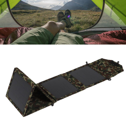 50W Portable Foldable Solar Panel Charger Kit 2 USB Ports Monocrystalline Silicon Solar Panel for Camping V1294-YM0521-3114230015711