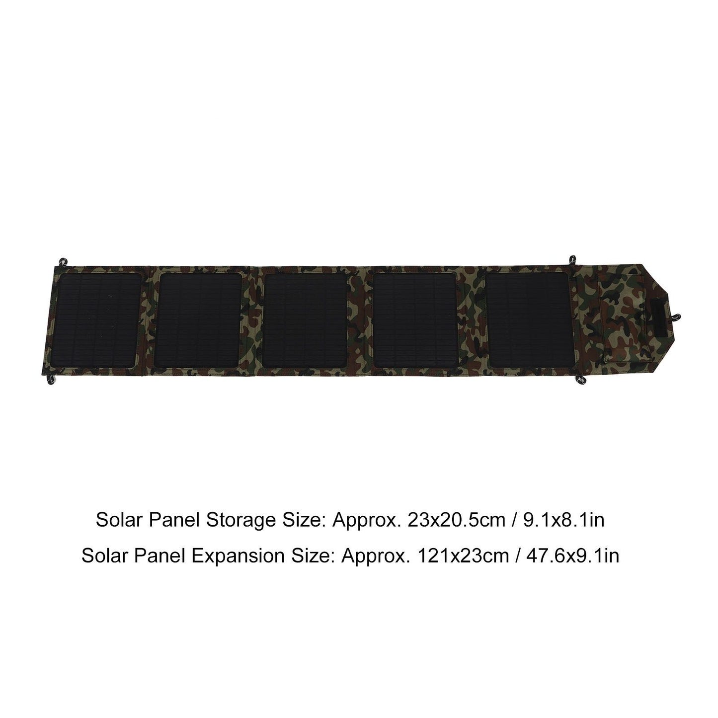 50W Portable Foldable Solar Panel Charger Kit 2 USB Ports Monocrystalline Silicon Solar Panel for Camping V1294-YM0521-3114230015711