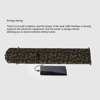50W Portable Foldable Solar Panel Charger Kit 2 USB Ports Monocrystalline Silicon Solar Panel for Camping V1294-YM0521-3114230015711
