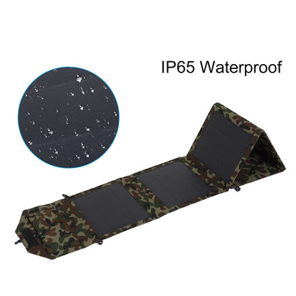 50W Portable Foldable Solar Panel Charger Kit 2 USB Ports Monocrystalline Silicon Solar Panel for Camping V1294-YM0521-3114230015711