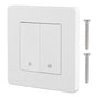 Smart Light Switch for Zigbee 2 Gang Timing Dimming Reverse Dual Control Smart Switch Panel AC100-240V White V1294-YM0521-3114230019511