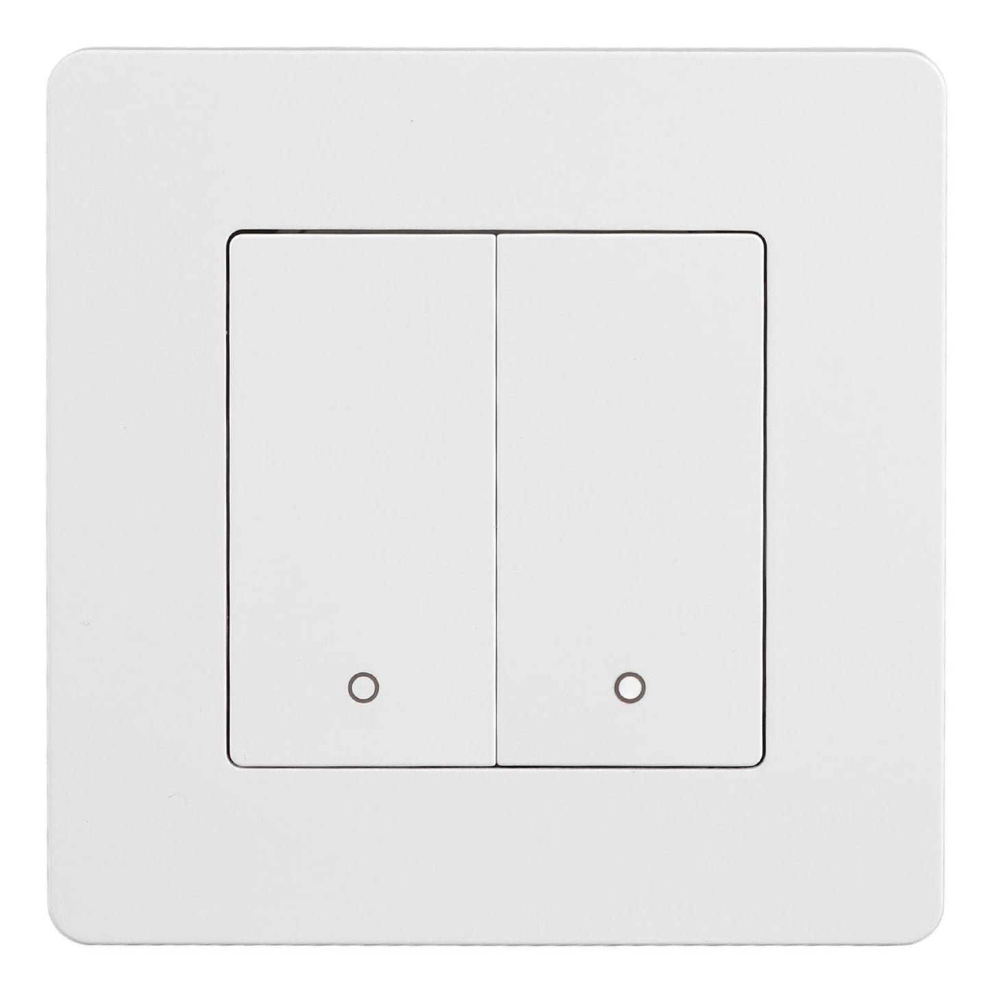 Smart Light Switch for Zigbee 2 Gang Timing Dimming Reverse Dual Control Smart Switch Panel AC100-240V White V1294-YM0521-3114230019511