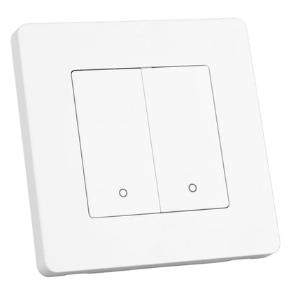 Smart Light Switch for Zigbee 2 Gang Timing Dimming Reverse Dual Control Smart Switch Panel AC100-240V White V1294-YM0521-3114230019511