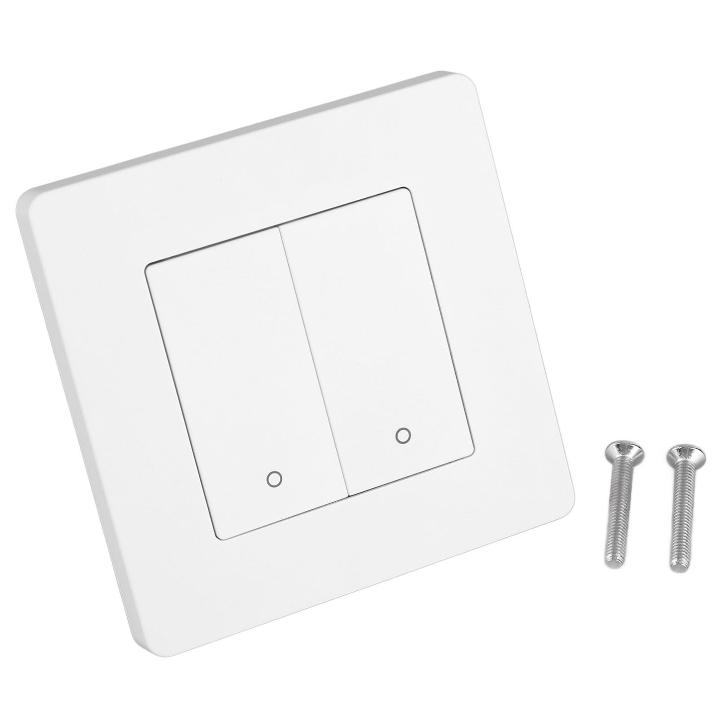 Smart Light Switch for Zigbee 2 Gang Timing Dimming Reverse Dual Control Smart Switch Panel AC100-240V White V1294-YM0521-3114230019511