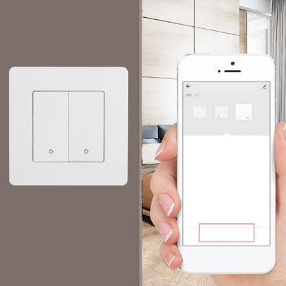 Smart Light Switch for Zigbee 2 Gang Timing Dimming Reverse Dual Control Smart Switch Panel AC100-240V White V1294-YM0521-3114230019511