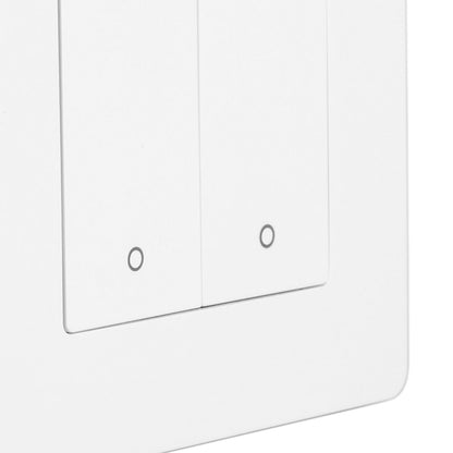 Smart Light Switch for Zigbee 2 Gang Timing Dimming Reverse Dual Control Smart Switch Panel AC100-240V White V1294-YM0521-3114230019511