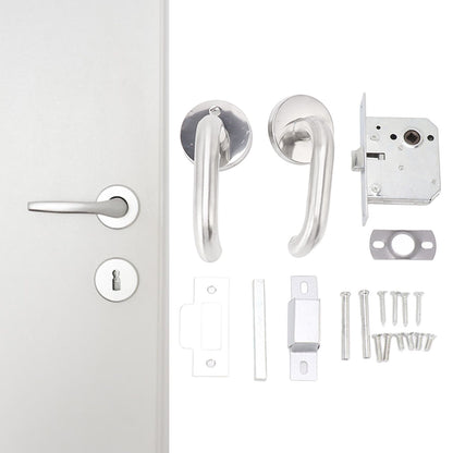 Handle Locks Stainless Steel Safety Passageway Door Handle Lock for Fire Emergency Exit Corridor Home V1294-YM0521-3114230022311