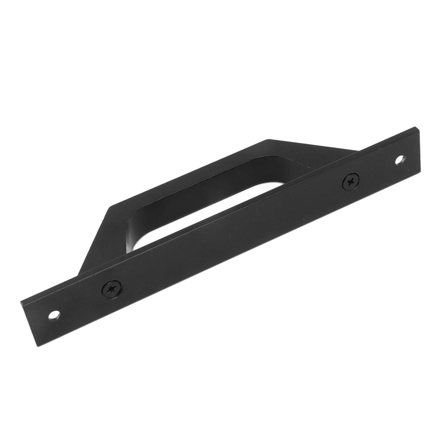 Sliding Door Handle Metal Electroplating Cabinet Barn Door Pull Handle with Mounting Screws Black V1294-YM0521-3114230023111