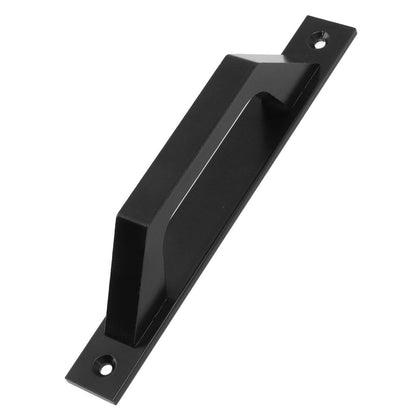 Sliding Door Handle Metal Electroplating Cabinet Barn Door Pull Handle with Mounting Screws Black V1294-YM0521-3114230023111
