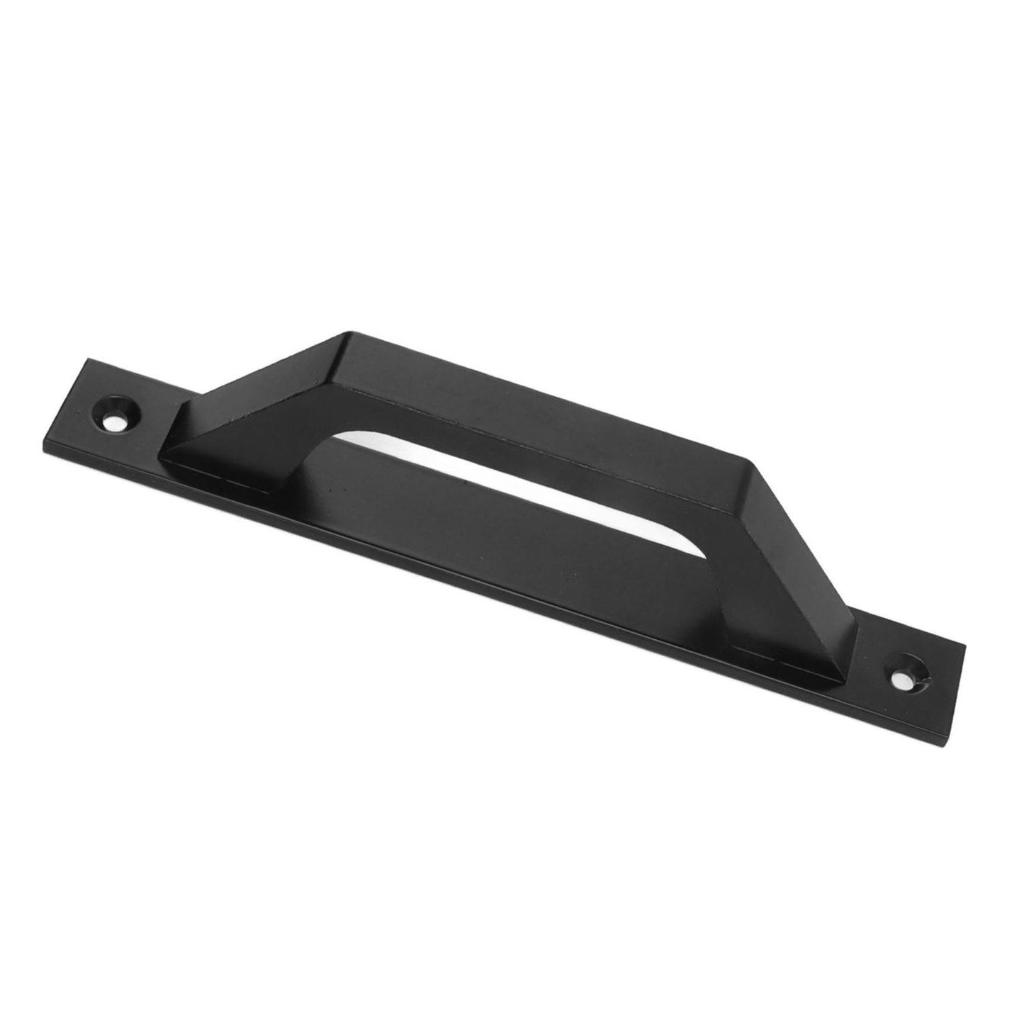 Sliding Door Handle Metal Electroplating Cabinet Barn Door Pull Handle with Mounting Screws Black V1294-YM0521-3114230023111