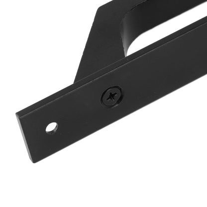 Sliding Door Handle Metal Electroplating Cabinet Barn Door Pull Handle with Mounting Screws Black V1294-YM0521-3114230023111