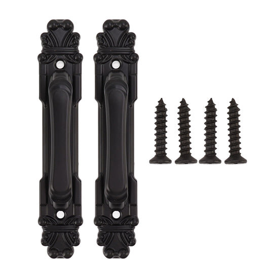 2Pcs Black Heavy Duty Door Handle Simple Installation Fashionable Door Handle 165mm 6.5in Length V1294-YM0521-3114230023211