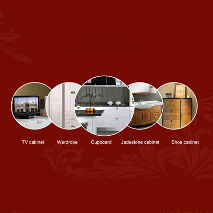 6Pcs Cabinet Knob Rose Flower Shape Delicate Ceramic Knob for Dresser Drawer Leopard White V1294-YM0521-3114230023811