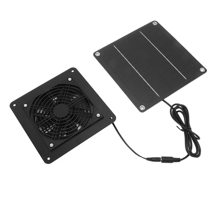 10W Solar Panel Fan Kit High Speed Solar Panel Powered Fan with 150cm Cable Protection Net for Pet House V1294-YM0521-3114230026611