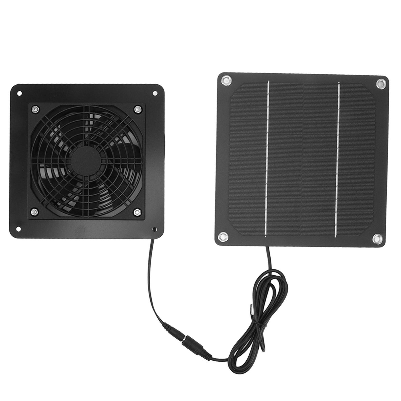 10W Solar Panel Fan Kit High Speed Solar Panel Powered Fan with 150cm Cable Protection Net for Pet House V1294-YM0521-3114230026611