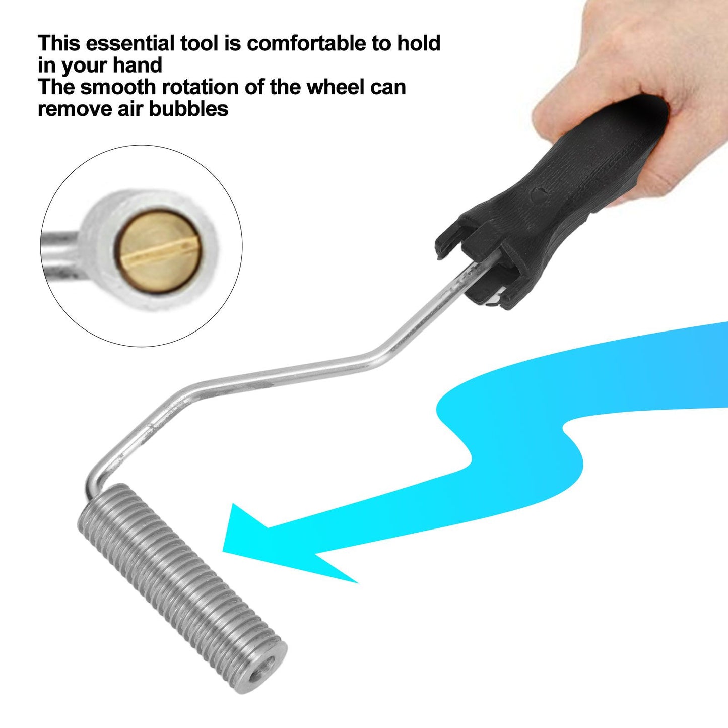 Bubble Roller Aluminum Alloy Bubble Paddle Roller for Tub Shower Bathtub Boat Repair Type B V1294-YM0521-3114230027512