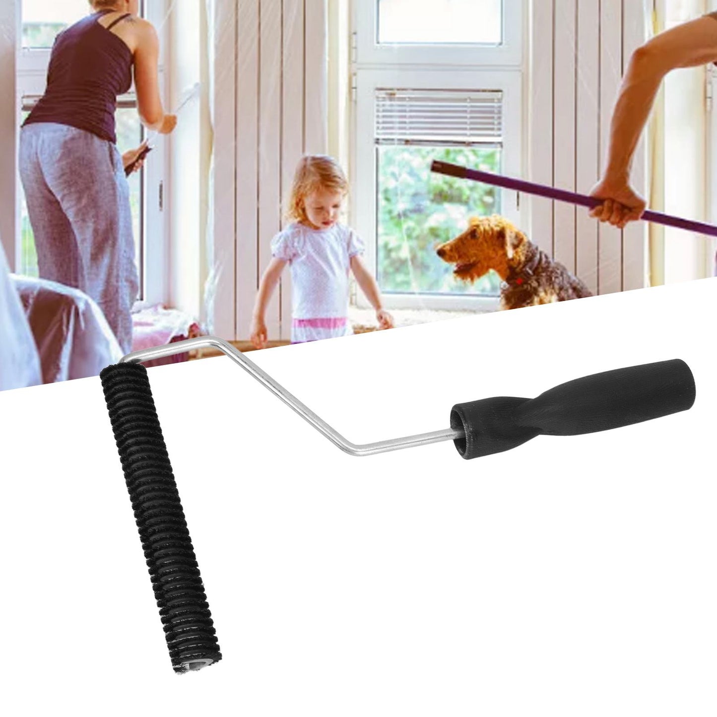 Fiberglass Roller Portable Tub Roller Tool Bristle Resin Laminating Bubble Roller for Window Bathtub Door D V1294-YM0521-3114230027614