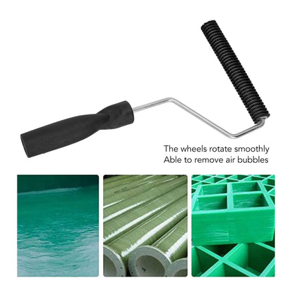 Fiberglass Roller Portable Tub Roller Tool Bristle Resin Laminating Bubble Roller for Window Bathtub Door D V1294-YM0521-3114230027614