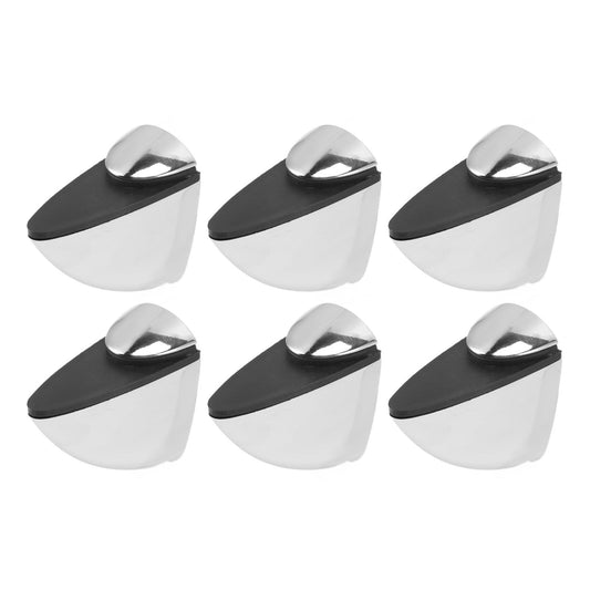 6Pcs K169 Glass Clamp Portable Fish Mouth Clamp Adjustable Glass Shelf Bracket Holder for Home Shop Office V1294-YM0521-3114230029411