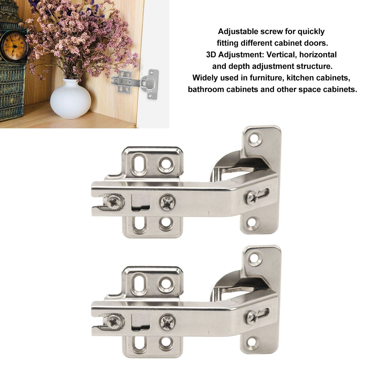 135 Degree Special Hinge Corner Cabinet Door Folded Door Hinge for Cabinet Cupboard Pack of 2 V1294-YM0521-3114230033711