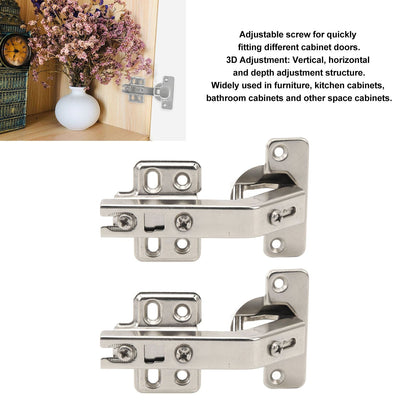 135 Degree Special Hinge Corner Cabinet Door Folded Door Hinge for Cabinet Cupboard Pack of 2 V1294-YM0521-3114230033711
