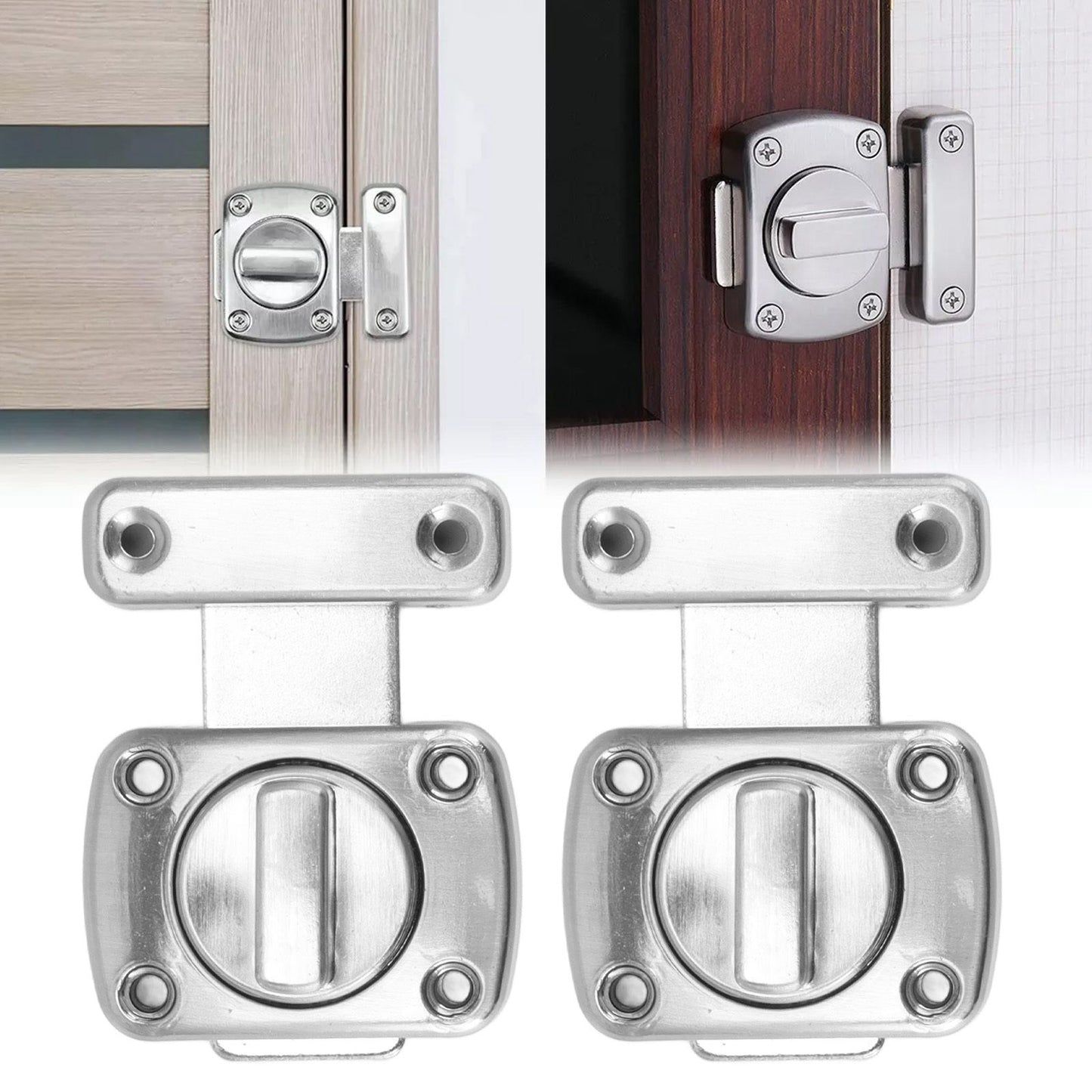 Door Latch Rust Proof Smooth Edge Comfortable Grasp User Friendly Knob Square Door Lock Latch for Kitchen Door V1294-YM0521-3114230035511